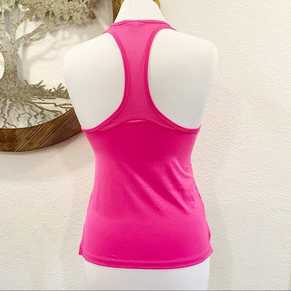 Under Armour Hot Pink Racerback High Low Workout Tank - Picture 3 of 9